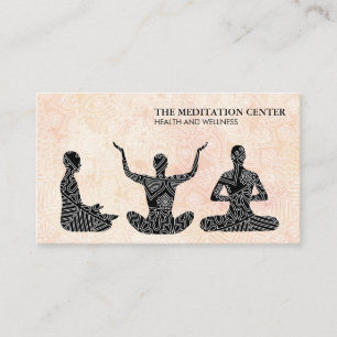 Meditatie Gezondheid & Welzijn Tribal Patroon II Visitekaartje