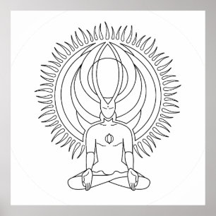 Meditatie II. Poster