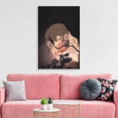 Meditatie in een Ethiopiër door het raam Canvas Afdruk (Insitu (Woonkamer))