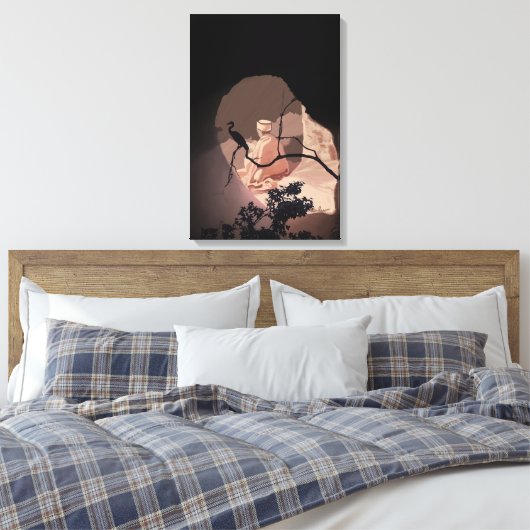 Meditatie in een Ethiopiër door het raam Canvas Afdruk (Insitu (Slaapkamer))