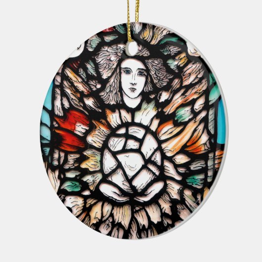 Meditatie in kleuren. keramisch ornament (Links)