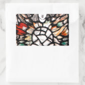 Meditatie in kleuren rechthoekige sticker (Tas)