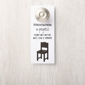 Meditatie in uitvoering Door Hanger