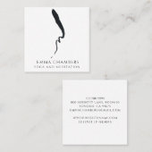 Meditatie-instructies Vierkante Visitekaartje (Voorkant / Achterkant)