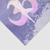 Meditatie Instructor Yoga Pose OM Quote Tissuepapier (Detail)