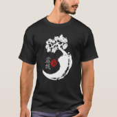 Meditatie Japans Bonsai T-shirt Yin Yang Buddhist  (Voorkant)