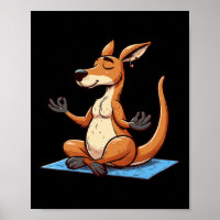Meditatie Kangoeroe Yoga Houding Ontspannend Dier