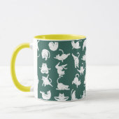 Meditatie Katten in Yoga Poses Two-Tone Coffee Mok (Links)