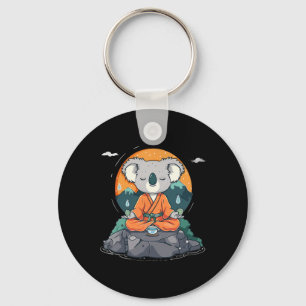 Meditatie Koala Berg Zen Boeddha Boeddhistisch Hin Sleutelhanger