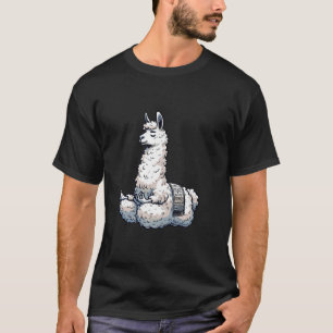 Meditatie Lama Yoga Houding Ontspannend Dier T-shirt