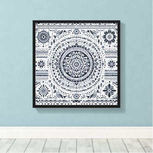 Meditatie Mandala Canvas Afdruk