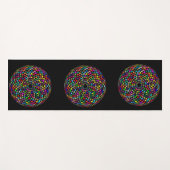 Meditatie Mandala kleurrijk Yogamat (Voorkant (horizontaal))