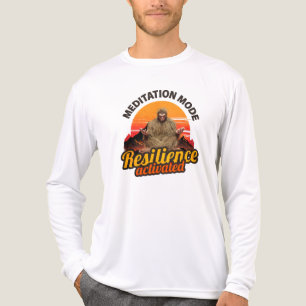 Meditatie Modus Weerbaarheid Geactiveerd Bigfoot K Tri-Blend Shirt
