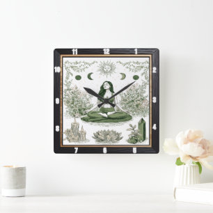Meditatie Natuur Zen Vierkante Klok
