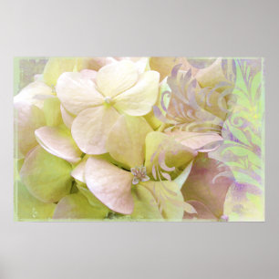 Meditatie, Opalescent Hydrangea Poster
