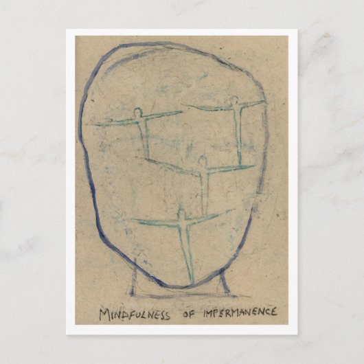 Meditatie over vergankelijkheid. briefkaart (Voorkant)