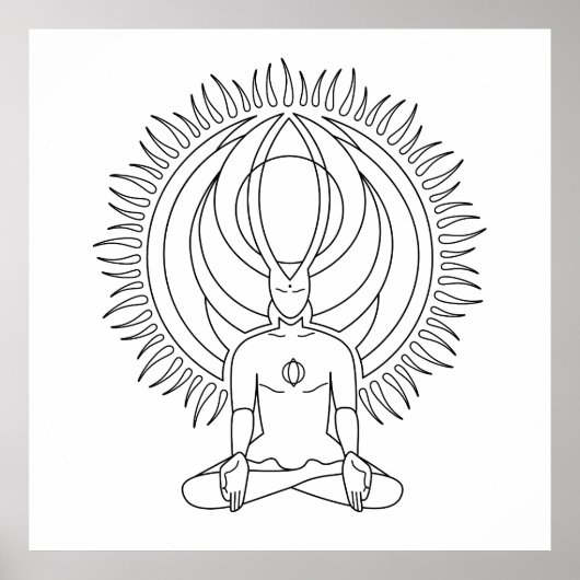 Meditatie. Poster (Voorkant)