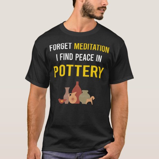 Meditatie Pottery Potter T-shirt (Voorkant)