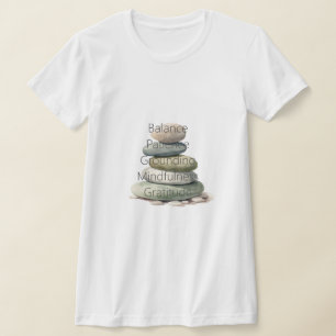 Meditatie Rots Balans Mindfulness T-shirt