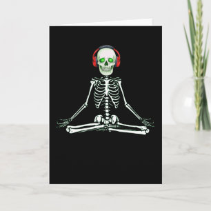 meditatie skeleton namaste yoga gift voor vriend kaart