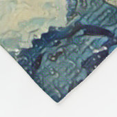 Meditatie Spiritueel Gebed Vrouw Blauw Slaap Fleece Deken (Hoek)