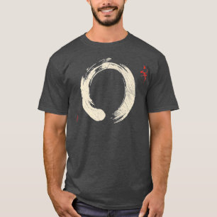 Meditatie van het boeddhisme Yoga Bonsai Zen Enso T-shirt