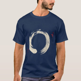 Meditatie van het boeddhisme Yoga Bonsai Zen Enso T-shirt