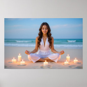 MEDITATIE - YOGA - WELZIJN - CARPE DIEM POSTER