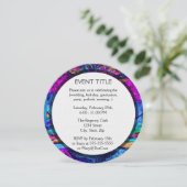 Meditatieboom van het leven in Paars Kaart (Staand voorkant)