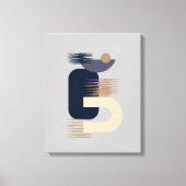 Meditatief minimalistisch Geometrisch Stretted Can Canvas Afdruk (Voorkant)