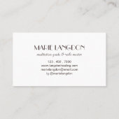 Meditatiegids voor elke Reiki Stone Caïro Stack Visitekaartje (Achterkant)