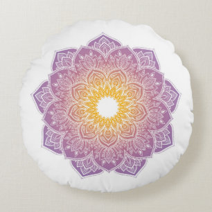 Meditatiekussens met mandala rond kussen