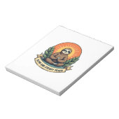 Meditatieve Luiaard Vintage Ontspannen Humor Desig Notitieblok (Gedraaid)