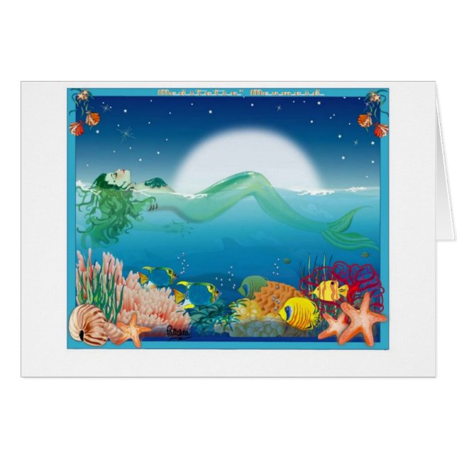 meditatin mermaid (Voorkant Horizontaal)