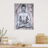 Meditating Buddha Art Print (Keuken)