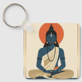 Meditating Buddha Keychain (Voorkant)