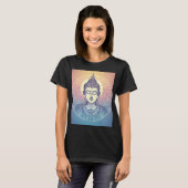 Meditating Buddha Mandala Art T-Shirt - Zen Spirit (Devant entier)