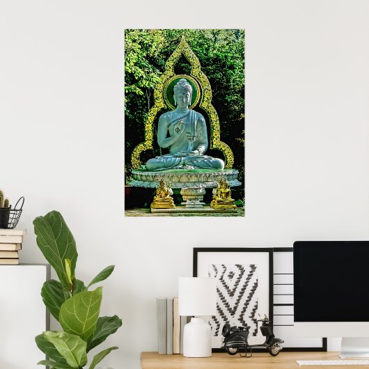 Meditating Buddha Print (Thuiskantoor)
