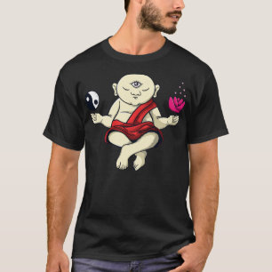 Meditating Buddhist Monk Zen Buddha Om T-shirt