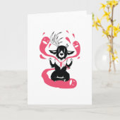 Meditating Deer Kaart (Gele Bloem)