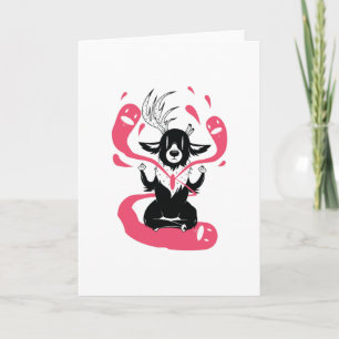 Meditating Deer Kaart