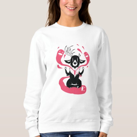 Meditating Deer Trui (Voorkant)