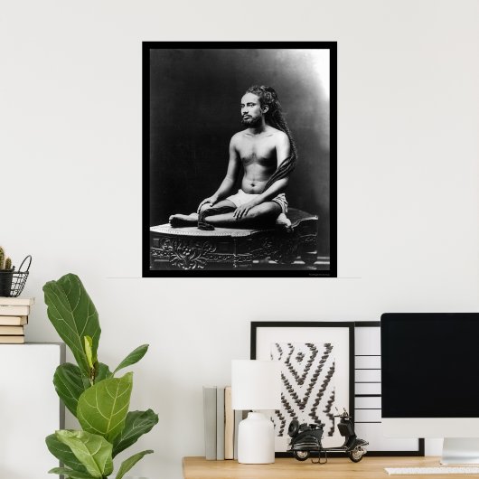 Meditating Priest in India 1898 Poster (Thuiskantoor)
