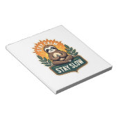 Meditating Sloth Vintage Relaxte Geest T-Shirt 2 Notitieblok (Schuin)