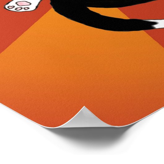 Meditating Tuxedo Kitty Poster Print (Coin)