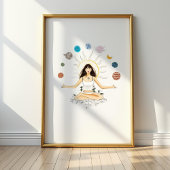 Meditation art poster