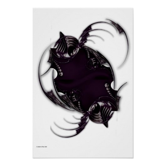 "Méditation avec Ellipse", Poster brillant (Devant)