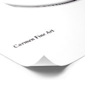 "Méditation avec Ellipse", Poster brillant (Coin)