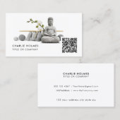 Méditation BUDDHA et Carte de visite de Yoga | Cod (Devant / Derrière)