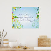 Meditation Buddha Poster (Keuken)